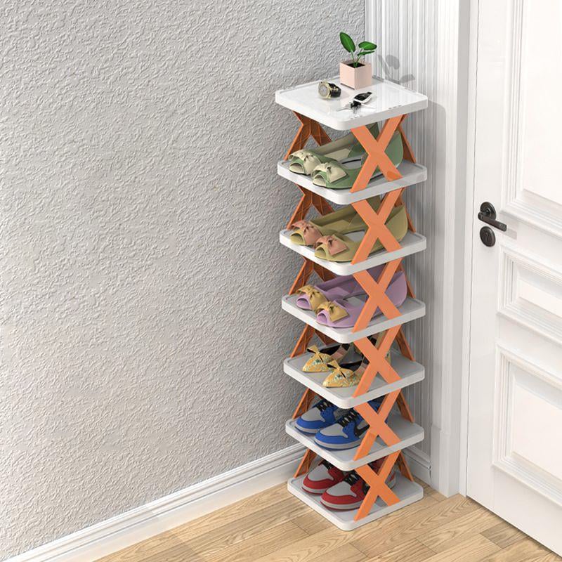 BowLift | BowLift | Narrow shoe rack made of wood for space-saving storage