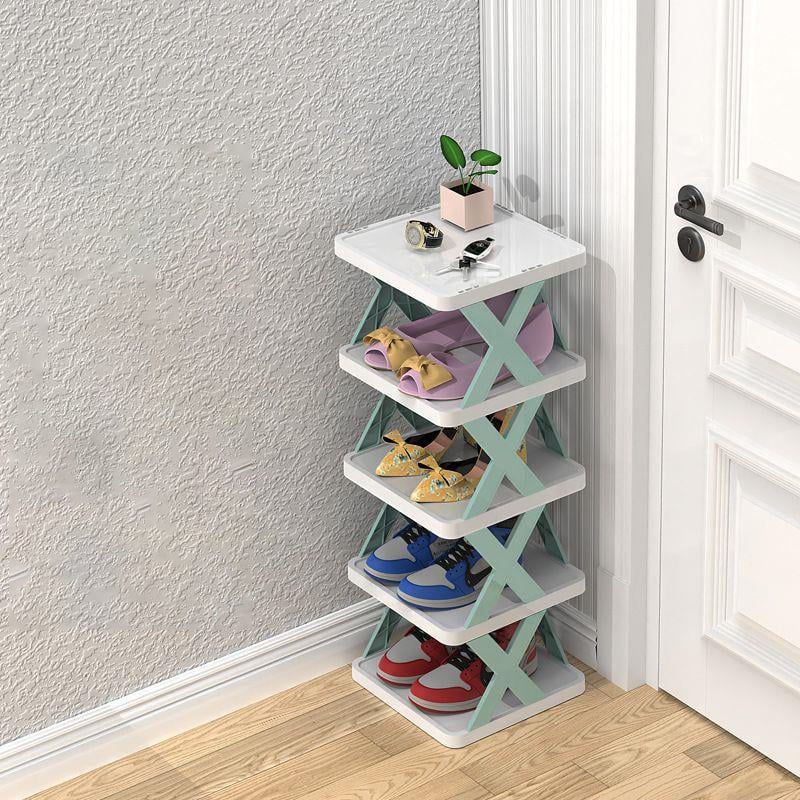 BowLift | BowLift | Narrow shoe rack made of wood for space-saving storage