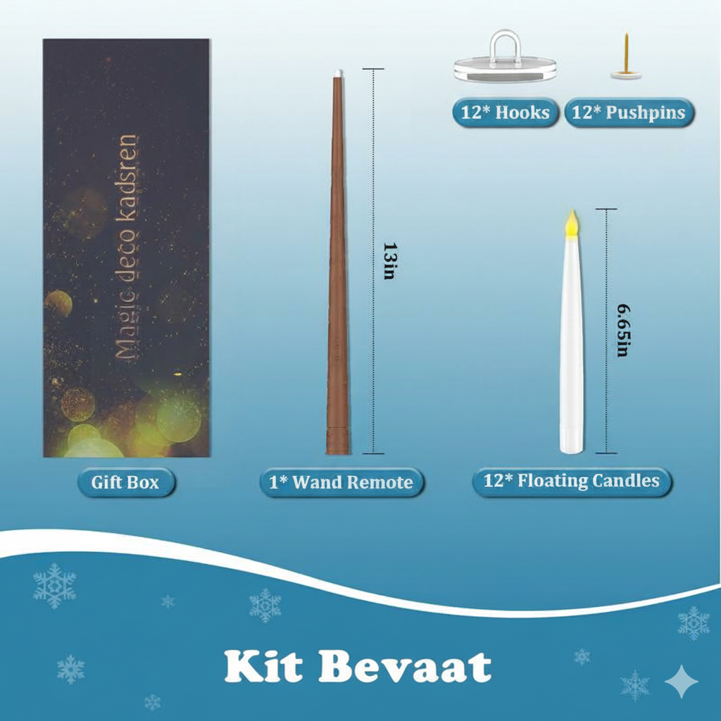 BowLift | LumiGlow LED Candle Set | Flameless hanging candles with remote control for atmospheric decoration