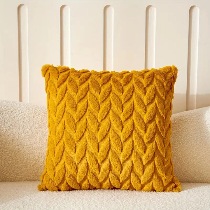 BowLift | Geo Leaves Embroidered Cushion Cover