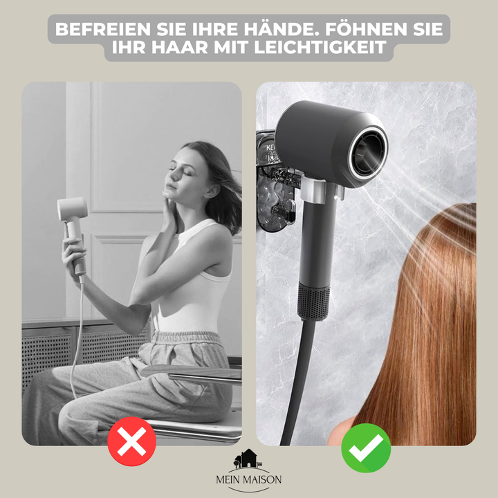 BowLift | DryFix – Hair dryer practically accessible, no drilling required!