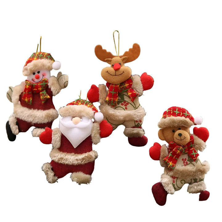 BowLift | Shiny Christmas Ornaments Set of 4 | Christmas Tree Balls Plastic