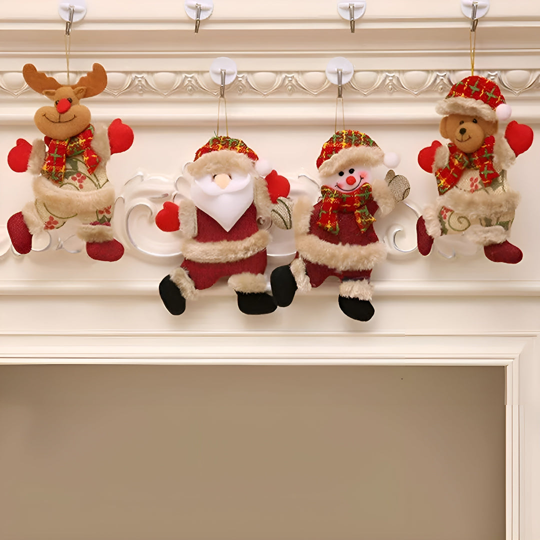 BowLift | Shiny Christmas Ornaments Set of 4 | Christmas Tree Balls Plastic