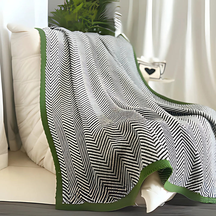 BowLift | Golden Chevron Luxe Blanket