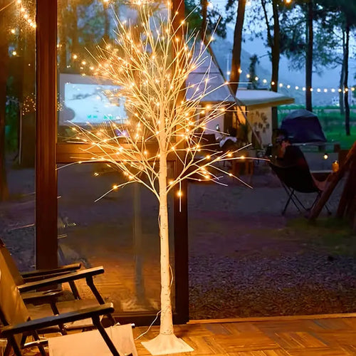 BowLift | Golden Birch Tree | LED Decoration for Parties 182.88 cm