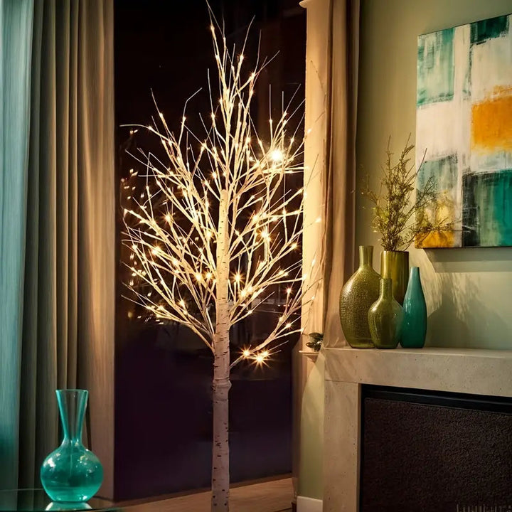 BowLift | Golden Birch Tree | LED Decoration for Parties 182.88 cm