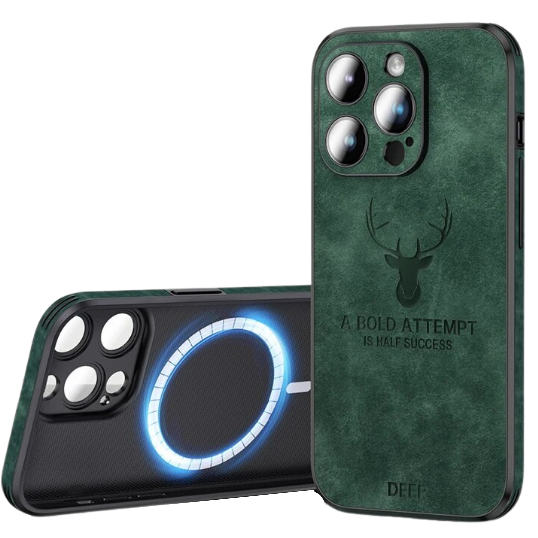 BowLift | Deer - Luxury Leather iPhone Case with Stylish Design and Shockproof Protection