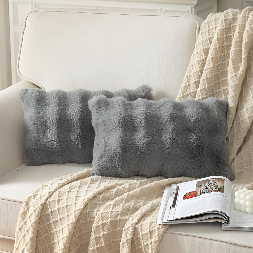 BowLift | Rabbit Faux Fur Pillow Cover