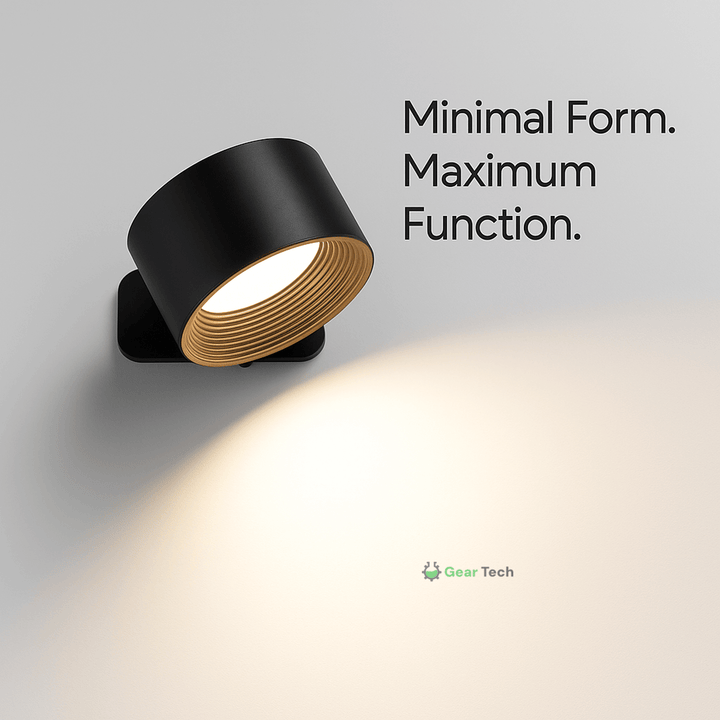 BowLift | Wireless Rechargeable 360° Wall Light | Energy-Saving LED, Touch Control & Versatile for Home Lighting