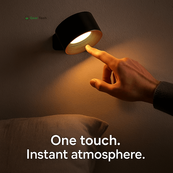 BowLift | Wireless Rechargeable 360° Wall Light | Energy-Saving LED, Touch Control & Versatile for Home Lighting