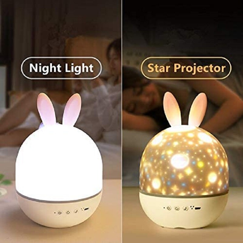 BowLift | LED Universe Stars Bunny Projector Night Light