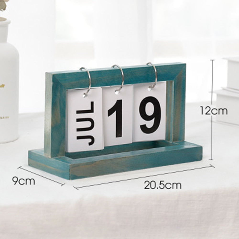BowLift | Wooden Flip Desktop Daily Calendar