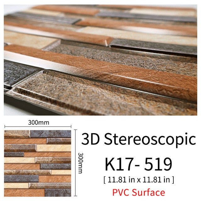 BowLift | 3D Self-Adhesive Cobblestone Wall Stickers