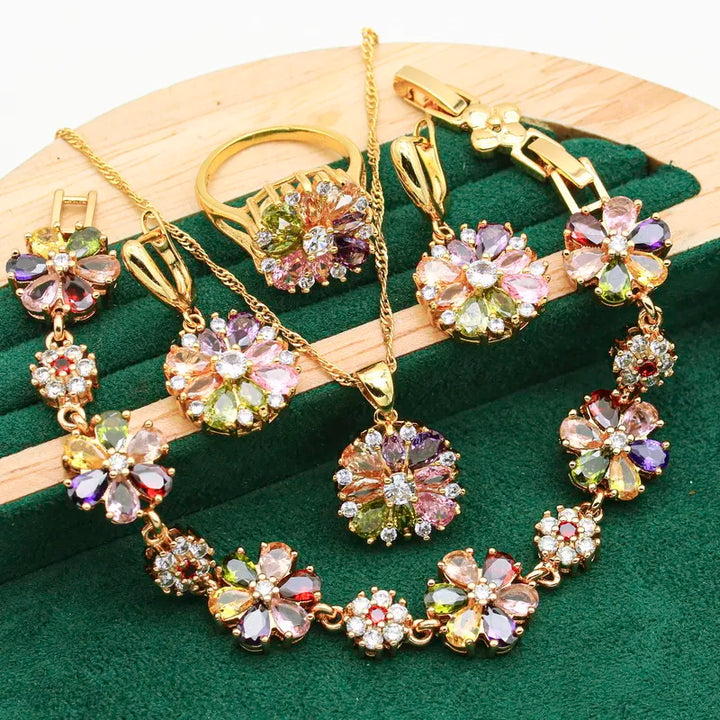 Luminous Dawn Set - Elegant Aurora Inspired Jewelry Bowlift