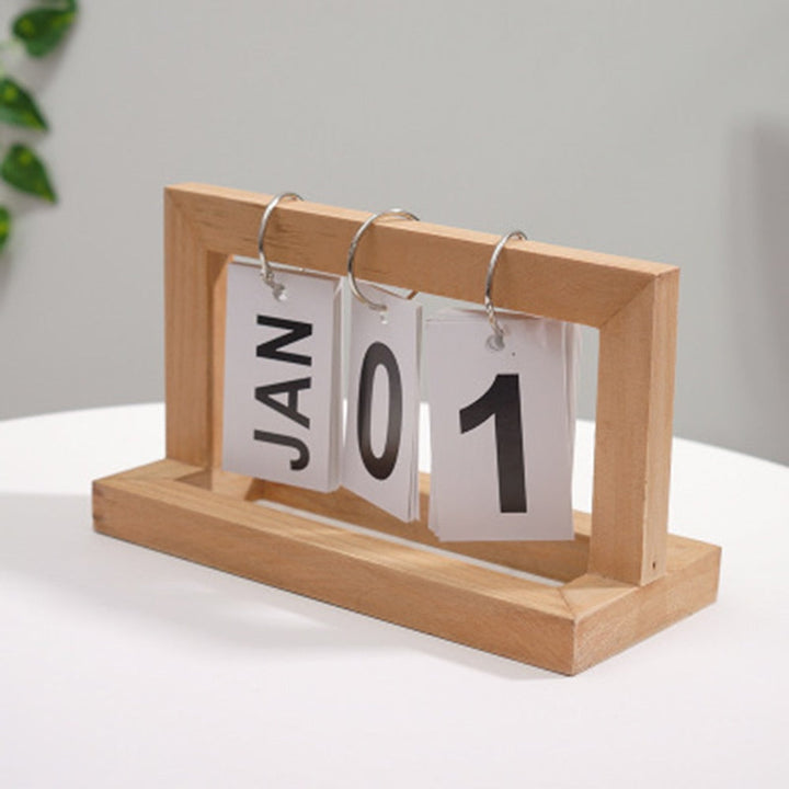 BowLift | Wooden Flip Desktop Daily Calendar