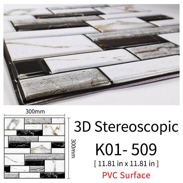 BowLift | 3D Self-Adhesive Cobblestone Wall Stickers