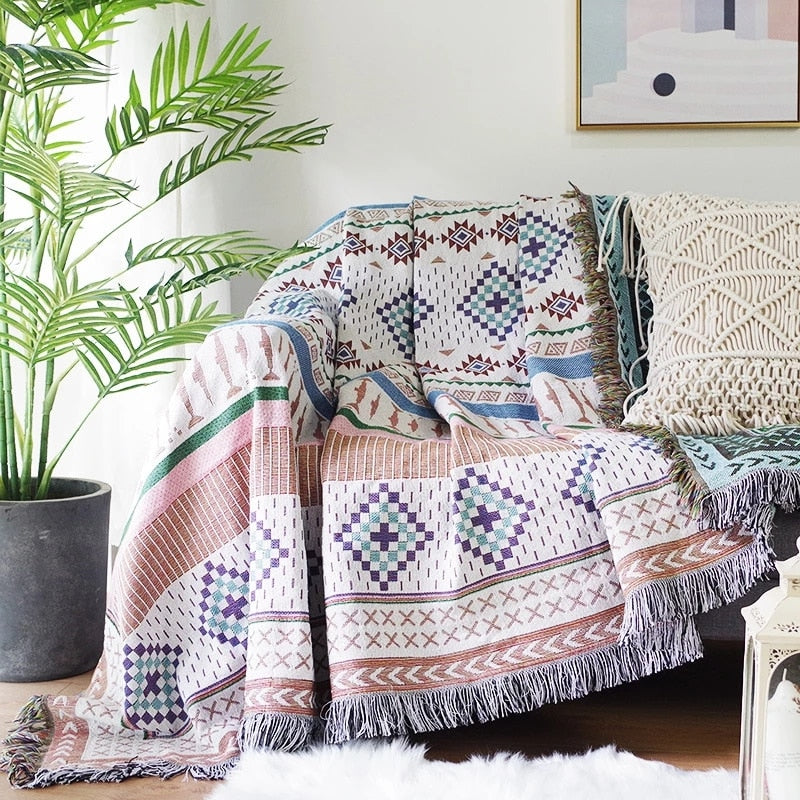 BowLift | Vintage Pumpkin Sofa Cover Blanket