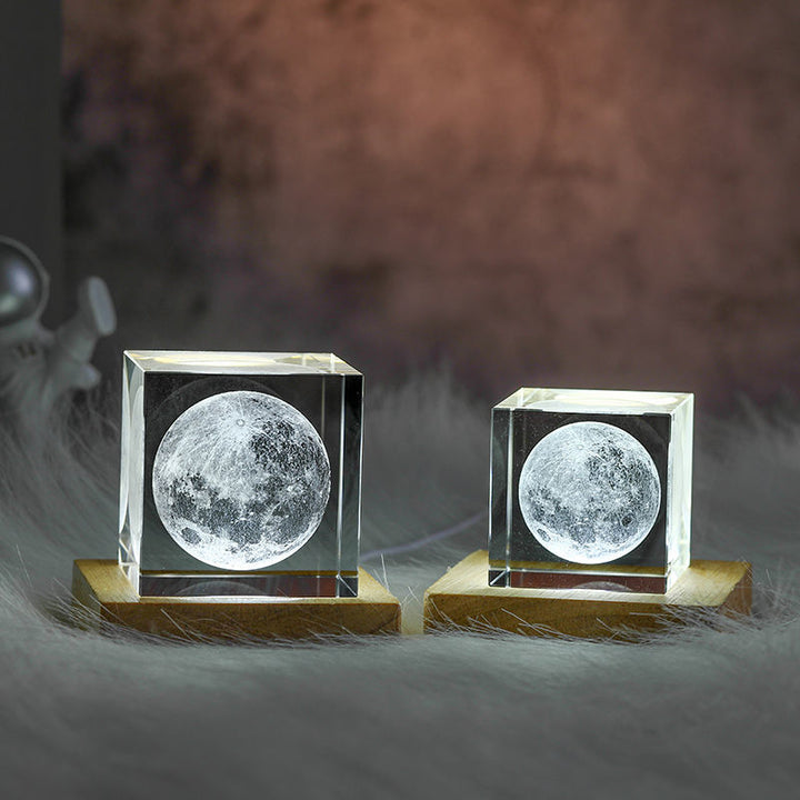 BowLift | 3D Crystal Cube Moon Nightlight