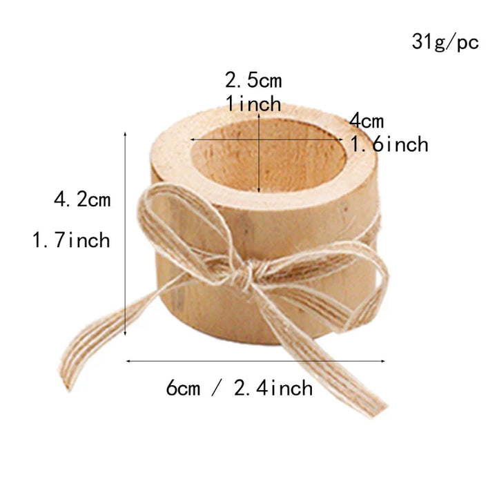 BowLift | Wood Candle Holders