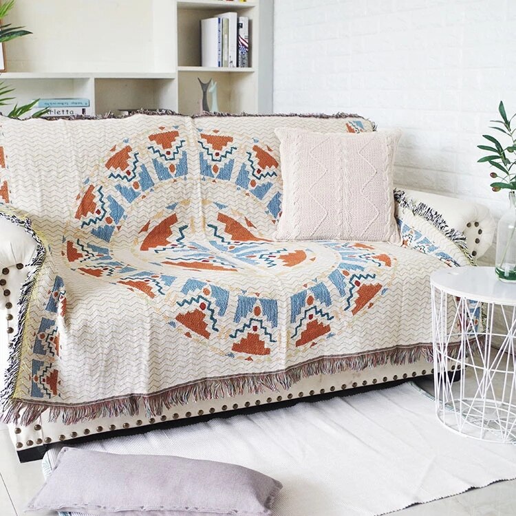 BowLift | Vintage Pumpkin Sofa Cover Blanket