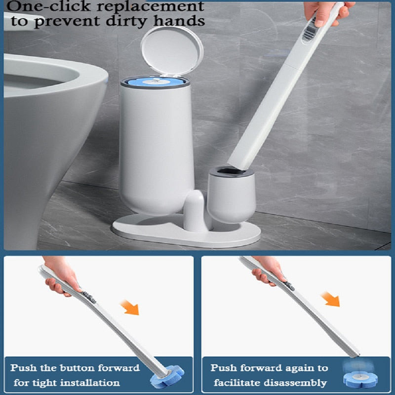 BowLift | Cleaning Magic Disposable Toilet Brush Set