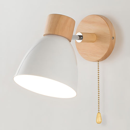 BowLift | Nordic-modern hanging switch wall lamp made of wood