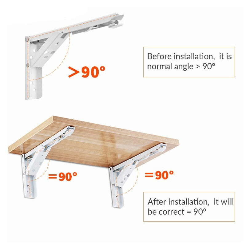 BowLift | Wall-Mounted Foldable Shelf Organizer Bracket