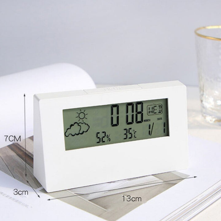 BowLift | Transparent Crystal Vision Multifunctional Desktop Clock