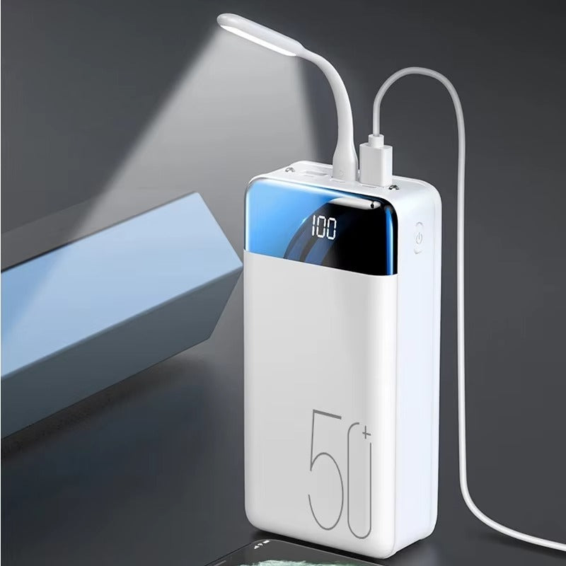 BowLift | 50,000mAh Ultra-High Capacity Power Bank – Super Fast Charging for Phones, Tablets & Laptops