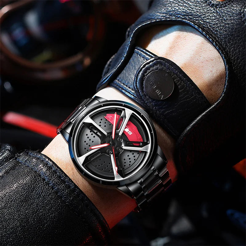 BowLift | Speedster Chrono Quartz Spinning Wheel Men Watch