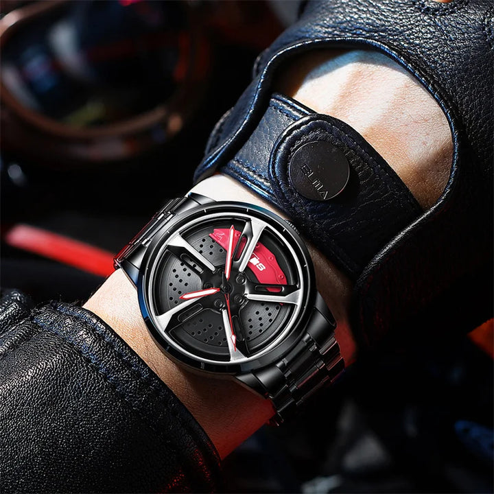 BowLift | Speedster Chrono Quartz Spinning Wheel Men Watch