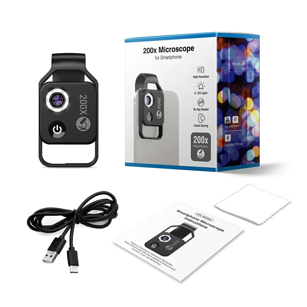 BowLift | Portable Mobile LED Microscope Lens