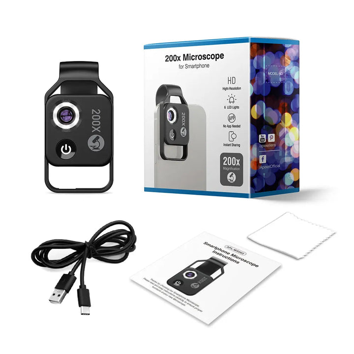 BowLift | Portable Mobile LED Microscope Lens