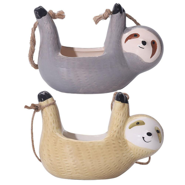 BowLift | Ceramic Happy Sloth Flower Pot