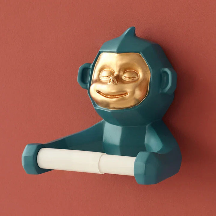 BowLift | Happy Monkey Resin Toilet Paper Holder