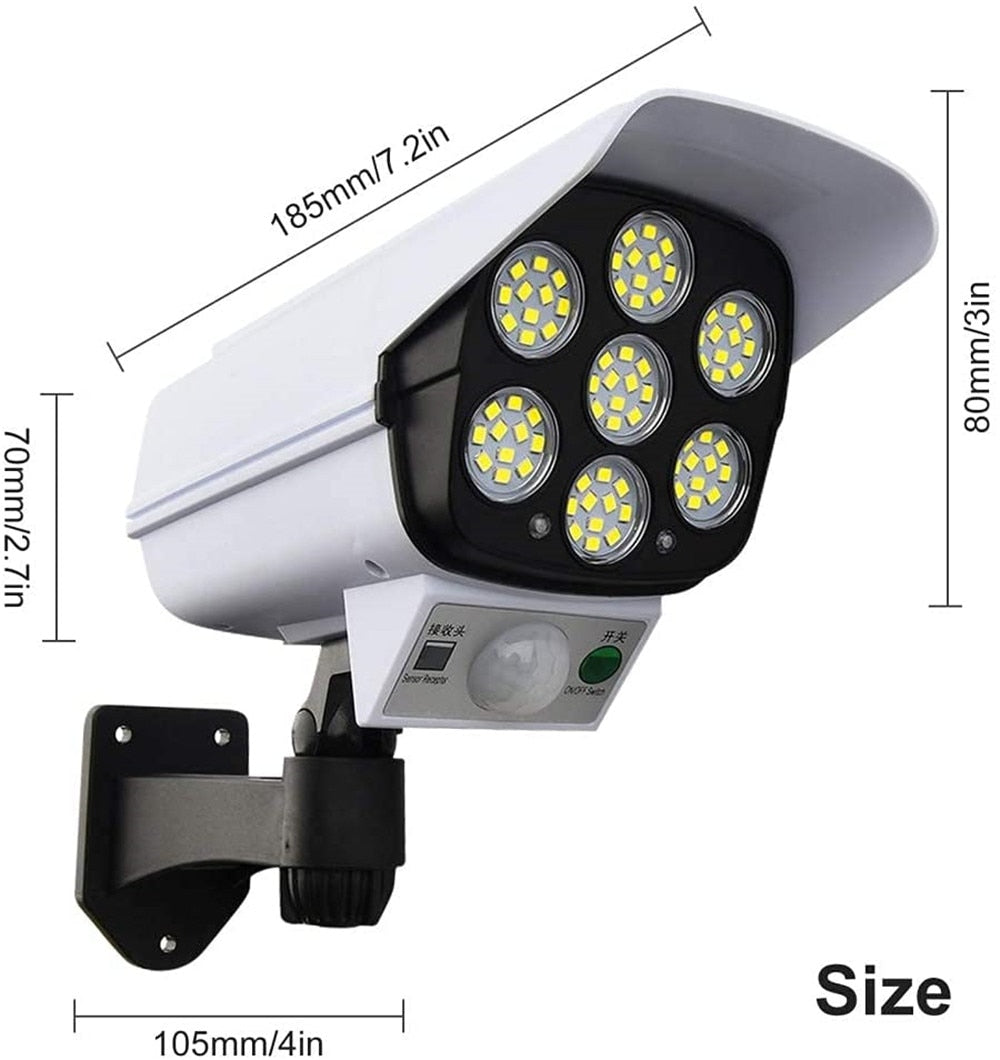 BowLift | Solar Motion Sensor Dummy Security Camera Light