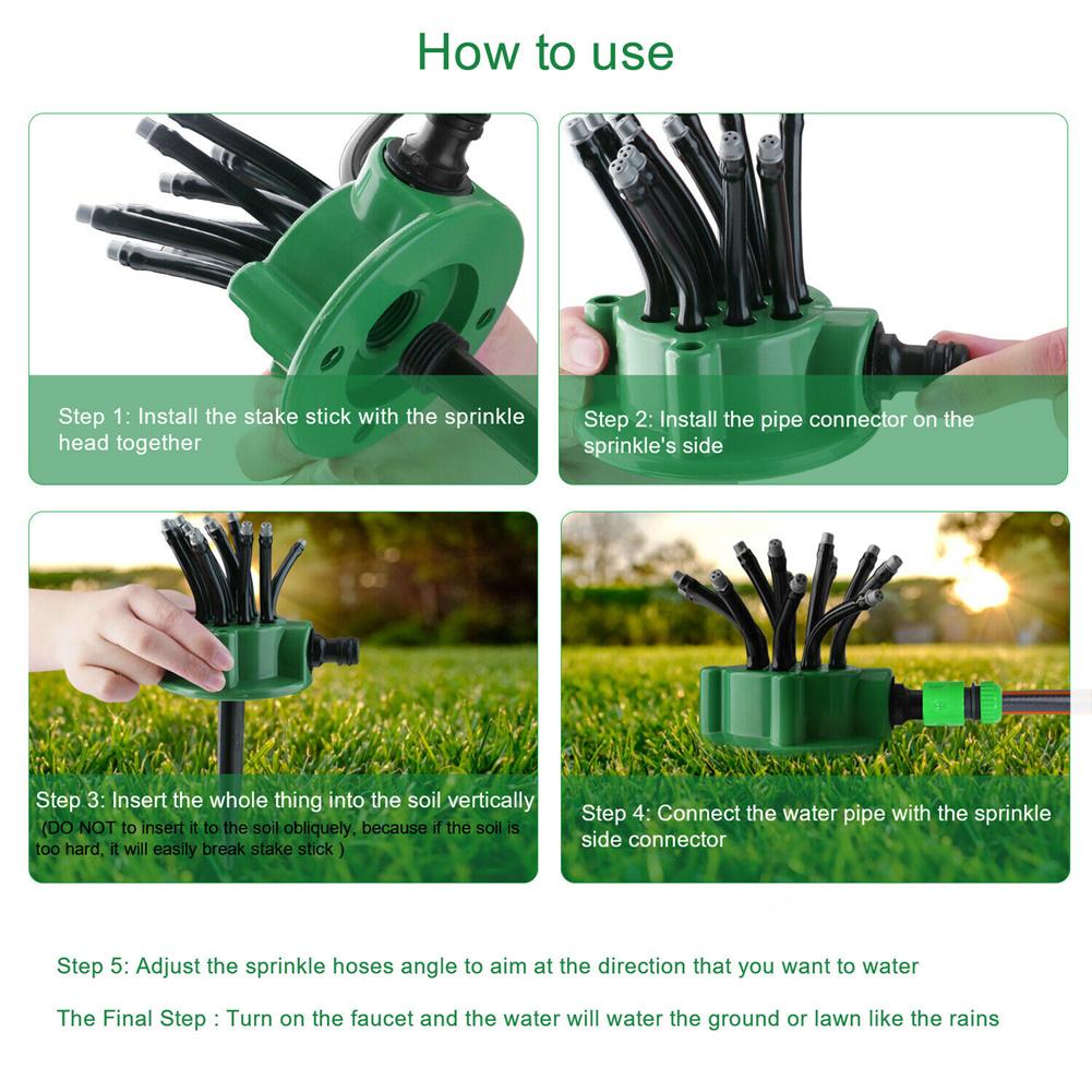 BowLift | Foldable Pipe Garden Water Sprinkler System