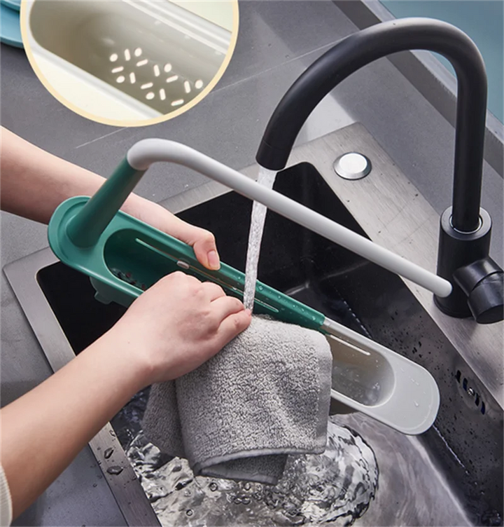 Sink organizer with towel holder | Bowlift