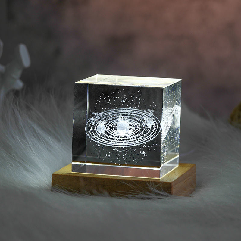 BowLift | 3D Crystal Cube Moon Nightlight
