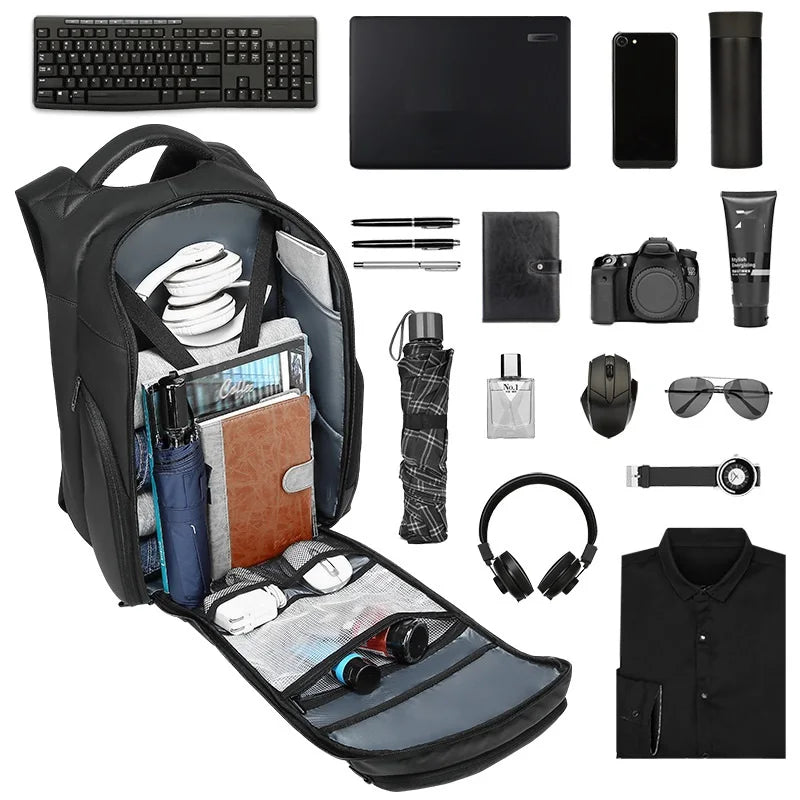 BowLift | Business Travel RFID Blocking Pocket Multi-Layer Backpack
