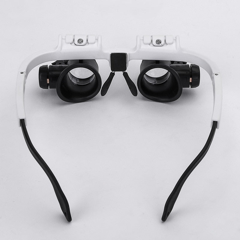 BowLift | Adjustable LED Magnifying Glasses with 8x, 15x and 23x Magnification for Hobbies and Precision Work