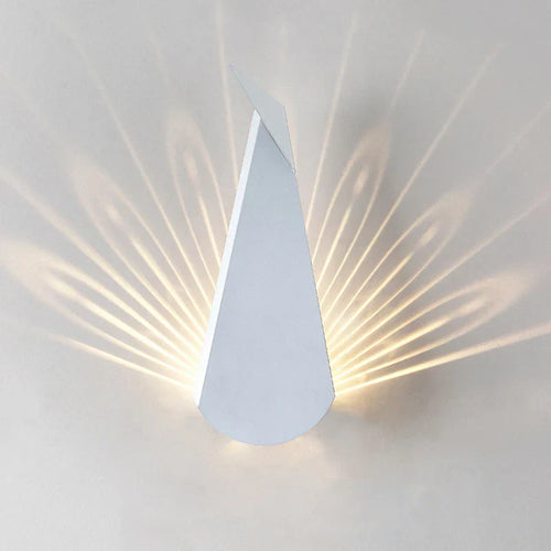 ElegantLuxe - Modern LED Wall Lamp Peacock Feather Bowlift