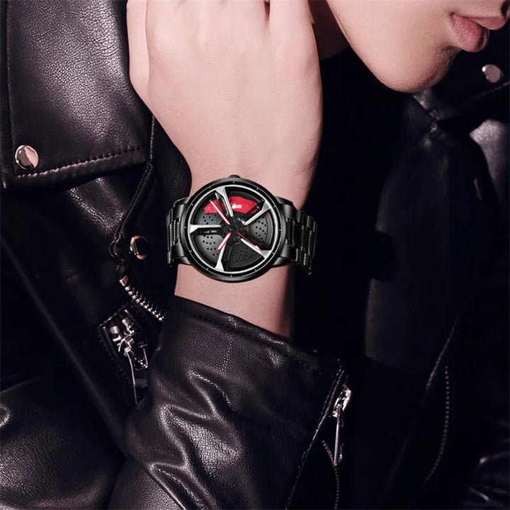 BowLift | Speedster Chrono Quartz Spinning Wheel Men Watch