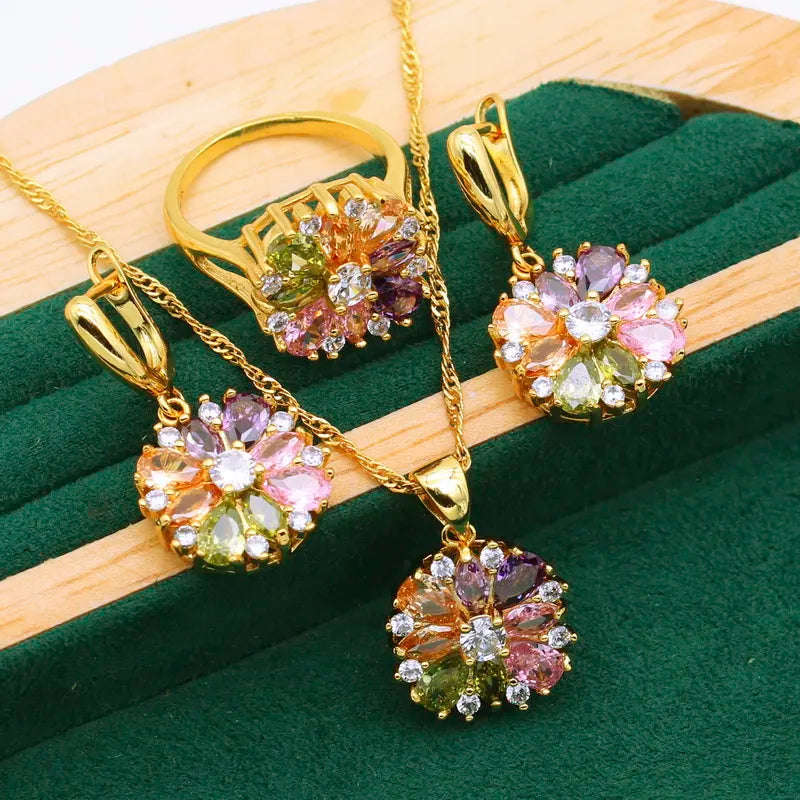 Luminous Dawn Set - Elegant Aurora Inspired Jewelry Bowlift
