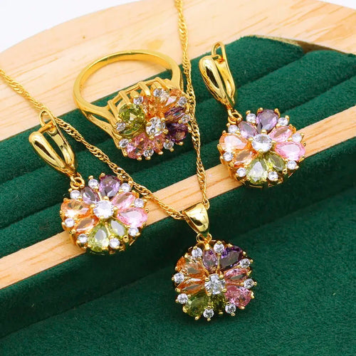 Luminous Dawn Set - Elegant Aurora Inspired Jewelry Bowlift