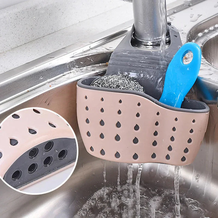FlexiSink – Adjustable Hanging Sink Organizer | Sponge and Soap Holder for Kitchen & Bath Bowlift