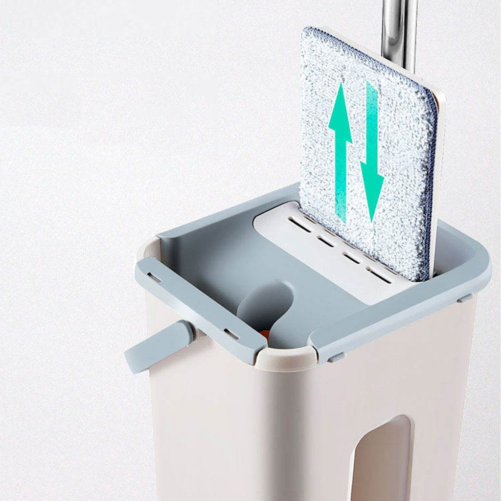 BowLift | Magic Mop – Includes 4 Pads, 360° Rotatable & Washable