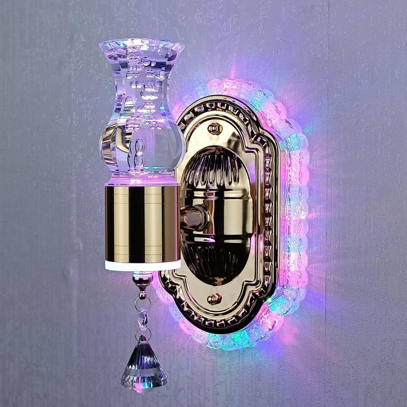BowLift | Elegant Crystal Flower Dimming Wall Lamp