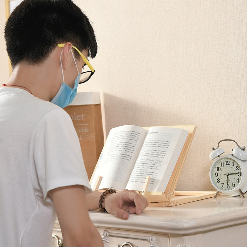 BowLift | Creative Bookworm Wooden Tablet Stand