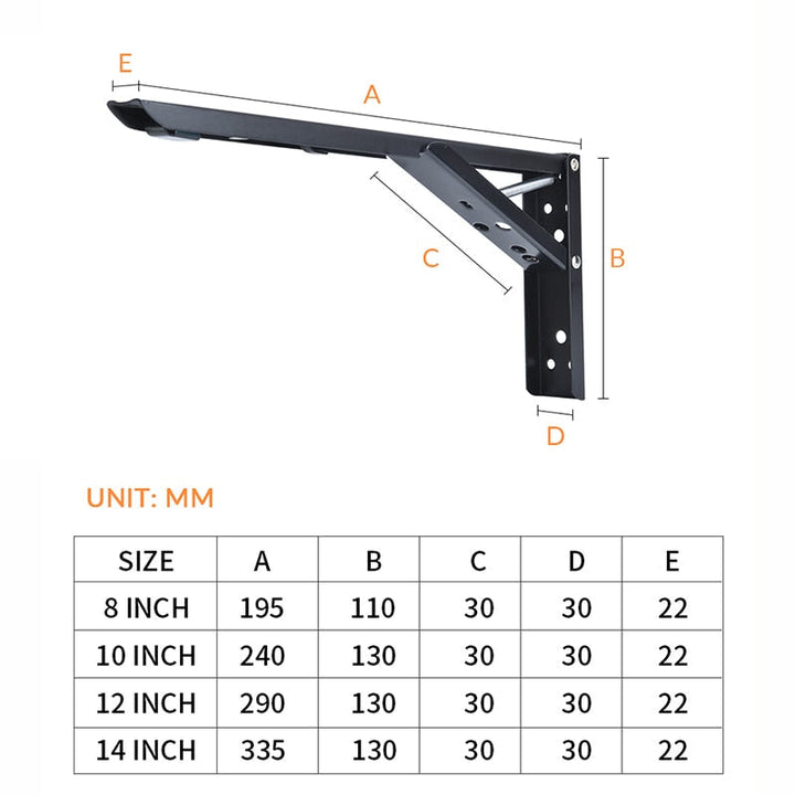 BowLift | Wall-Mounted Foldable Shelf Organizer Bracket